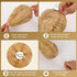 DECYOOL 6 Pack Mini Size Wasp Nest Decoy Hanging Fake Wasp Nest for Wasps Hornets Yellow Jackets...